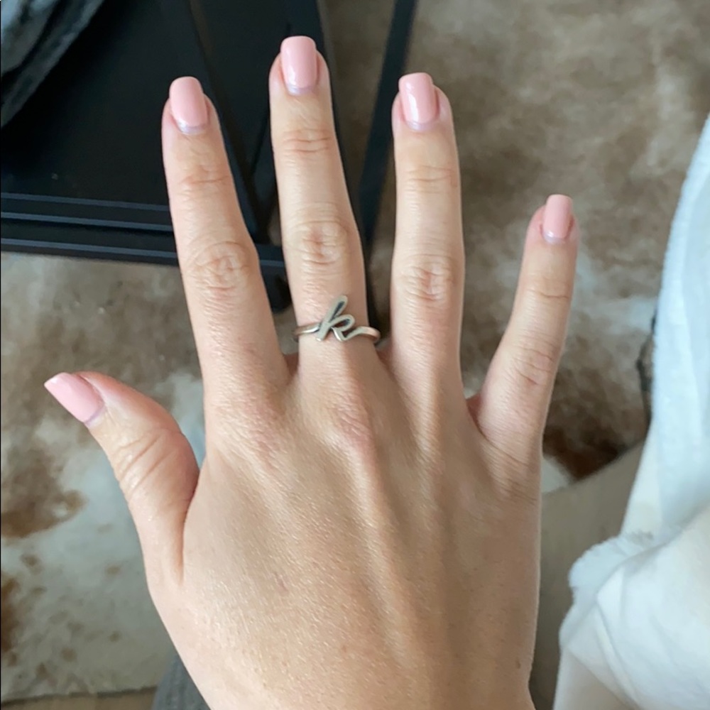 James Avery initial ring “K”